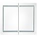Armadietto Bagno con Specchio e LED Bianco e Rovere 80x12x68 cm - Foto miniatura 4