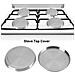 Coperchio Fornello In Acciaio Inox Confezione Da 4 - Foto miniatura 5