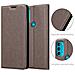 Custodia Compatibile Con Motorola Moto G71 5g In Bruno Caffè - Coperchio Protettiva Con Chiusura Magnetica, Funzione Stand E Tasca Per Le Carte - Foto miniatura 5