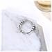 Anello Antistress Con 10 Sfere Girevoli Rame Argento 20,5 Mm  20.5 Mm - Foto miniatura 9