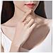 Anello Antistress Con 10 Sfere Girevoli Rame Argento 20,5 Mm  20.5 Mm - Foto miniatura 13