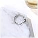 Anello Antistress Con 10 Sfere Girevoli Rame Argento 20,5 Mm  20.5 Mm - Foto miniatura 3