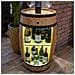Botte In Legno Con Luci A Led, Armadietto Per Vino In Stile Retr? , Portabottiglie In Legno, Da 80 Cm Di Altezza, Elegante Decorazione Per Il Soggiorno, Tavolo E Portabottiglie (rovere)  - Foto miniatura 1