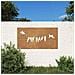 Decorazione Muro Da Giardino 105x55 Cm Uccello Acciaio Corten - Foto miniatura 1