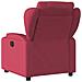 Poltrona Reclinabile In Tessuto Rosso Vino - Foto miniatura 3