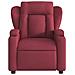 Poltrona Reclinabile In Tessuto Rosso Vino - Foto miniatura 6