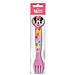 Disney Set 2 Posate Rosa Per Bambine In Plastica Minnie Mouse Forchetta E Cucchiaio - Foto miniatura 1