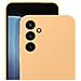 Cover Per Samsung S23 Fe Soft-touch Silicone Case Originale, Arancione - Foto miniatura 2