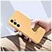 Cover Per Samsung S23 Fe Soft-touch Silicone Case Originale, Arancione - Foto miniatura 3