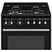 Cucina Elettrica CX61GMBL 4 Fuochi a Gas Forno Elettrico Multifunzione Termoventilato Classe A Dimensioni 60 x 60 cm Colore Nero Serie Estetica Classica - Foto miniatura 3