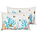 Set Di 2 Cuscini Eelgrass Cotone 30 X 50 Cm Multicolore Trama Animale - Foto miniatura 7