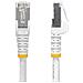 Cavo Ethernet CAT8 bianco da 10m, RJ45 Snagless, 25G / 40G, 2000MHz, 100W PoE++, S /FTP, cavo lan in rame puro 26AWG, LSZH, cavo patch di rete schermato con rilievi di trazione, testato individualmente - Foto miniatura 2