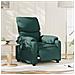 Poltrona Elettrica Reclinabile Verde Scuro In Tessuto - Foto miniatura 1
