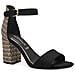 Black Comb Casual Part-open Sandals Sandali Tessile Scarpe Donna Nero Eu 36, 1-28356-42 098 - Foto miniatura 1
