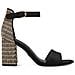 Black Comb Casual Part-open Sandals Sandali Tessile Scarpe Donna Nero Eu 36, 1-28356-42 098 - Foto miniatura 2