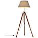Lampada A Treppiede Marrone E Grigio In Legno Di Teak 141 Cm - Foto miniatura 2