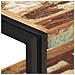 Tavolo Consolle 90x30x75 Cm In Legno Massello Di Recupero - Foto miniatura 4