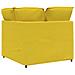 Modulo Angolare Divano Modulare con Cuscini Giallo Chiaro 100cm - Foto miniatura 5