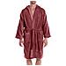 Accappatoio Con Cappuccio Spugnissima Soft In Cotone Colore Bordeaux Misura Xl - Foto miniatura 3
