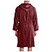 Accappatoio Con Cappuccio Spugnissima Soft In Cotone Colore Bordeaux Misura Xl - Foto miniatura 2