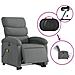 Poltrona Alzapersona Massaggi Elettrica Grigio Scuro Tessuto - Foto miniatura 5