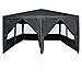 Tenda Feste con 8 Pareti Antracite 4x4 m PE - Foto miniatura 5