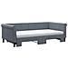 Divano Letto Estraibile Materassi Grigio Scuro 100x200 Velluto - Foto miniatura 3