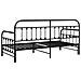 Struttura Daybed  con lettino estraibile Nero 100x200 cm Acciaio - Foto miniatura 8