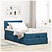 Struttura Letto Pouf con Materasso 80x200 cm Velluto - Foto miniatura 3