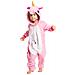 Pigiama Per Bambini Kigurumi Onesie Costume Pegaso Rosa 115-125 Cm - Foto miniatura 3
