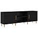 Mobile TV Rovere nero 150 x 30 x 50 cm Legno multistrato - Foto miniatura 1