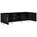 Mobile TV Rovere nero 150 x 30 x 50 cm Legno multistrato - Foto miniatura 5
