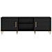 Mobile TV Rovere nero 150 x 30 x 50 cm Legno multistrato - Foto miniatura 6