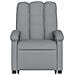 Poltrona Alzapersona Massaggi Elettrica Grigio Chiaro Tessuto - Foto miniatura 9