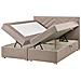 Divano Letto Con Contenitore Tessuto Esquire 180 X 200 Cm Tortora - Foto miniatura 4