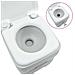 Toilette Portatile per Camping Grigio 41.5 x 36.5 x 42 cm - Foto miniatura 7