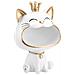Decorazione Da Interni King Cat Con Grande Sorriso, Bianco - Foto miniatura 2