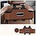 Organizzatore Multifunzionale Per Sedile Auto - Porta Fazzoletti, Porta Bicchieri E Soluzione Di Stoccaggio Brown - Foto miniatura 3