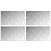 Dischi Quadrati 4 pcs Argento 70 x 40 cm Alluminio - Foto miniatura 1