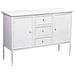 Credenza In Metallo Bianco Con 2 Ante E 3 Cassetti 120x41x80h Cm - Foto miniatura 1