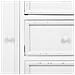 Credenza In Metallo Bianco Con 2 Ante E 3 Cassetti 120x41x80h Cm - Foto miniatura 7