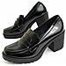 Mocassino Con Tacco Moccavita5 Nero Nero Materiale Sintetico - Foto miniatura 1