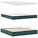 Letto con contenitore e LED Verde Scuro 160 x 200 cm Velluto - Foto miniatura 9