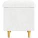 Pouf contenitore Bianco 40 x 40 x 45 cm Pelle sintetica - Foto miniatura 6