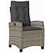 Set da Pranzo per Giardino con cuscino 9 pcs Grigio polyrattan - Foto miniatura 6