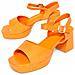 Sandalo Con Tacco Comodosan Arancio Arancio Materiale Sintetico - Foto miniatura 1