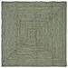 Tappeti per area Rettangolare Verde Oliva 160 x 160 cm Juta - Foto miniatura 1
