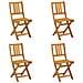 Sedie Bistro da Giardino 4 pcs Naturale 40 x 42 x 85 cm - Foto miniatura 1