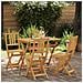 Sedie Bistro da Giardino 4 pcs Naturale 40 x 42 x 85 cm - Foto miniatura 2
