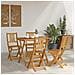 Sedie Bistro da Giardino 4 pcs Naturale 40 x 42 x 85 cm - Foto miniatura 3